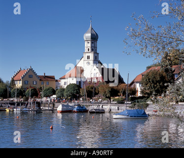 Deutschland See Contanze Bad Schachen Kirche Stockfoto