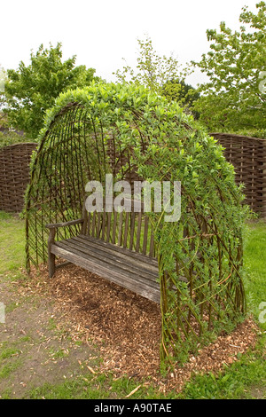 England Somerset Stoke Saint Gregory Willow und Wetlands Centre wohnen Weide Gartenhaus Stockfoto