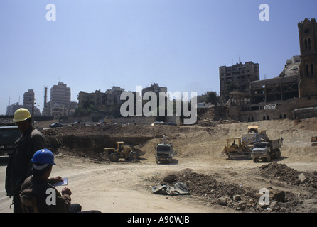 Wiederaufbau der Innenstadt von Beirut im Jahr 1996 Stockfoto