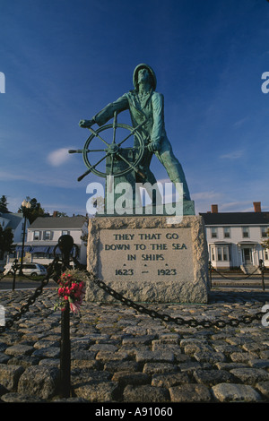 Fischers Memorial Statue Gloucester Massachusetts Stockfoto