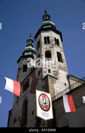 Detail der St. Andreaskirche in der Grodzka-Straße in Krakau, Polen Stockfoto