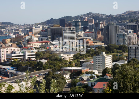 Moderne Gebäude im Stadtzentrum von Wellington Hauptstadt von Neuseeland Stockfoto