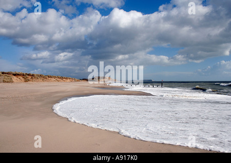 Solent Strand, Hengistbury Kopf, Bournemouth, Poole Bay, Dorset, UK. Europa Stockfoto