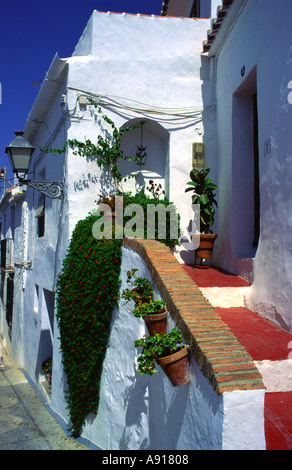 Frigiliana White Dorf in Andalusien Spanien Stockfoto
