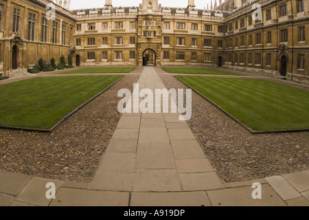 Clare College Cambridge Old Court, Kings College Chapel University Architektur England Stockfoto