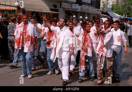 Schiiten auf Ashura-event Stockfoto