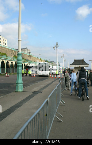 Brighton UK Coach Rallye April 2005 Stockfoto