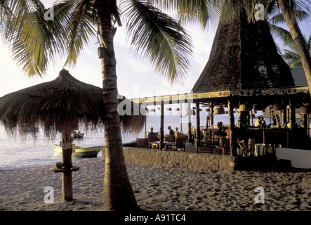 Karibik, St. Lucia, Soufriere, Anse Chastenet Beach Hotel und Bar. Stockfoto