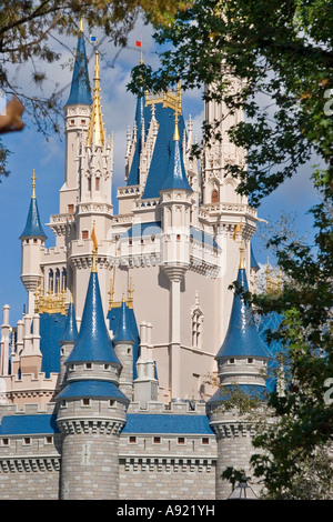 Cinderella Schloss. Walt Disneys Magic Kingdom, Orlando, Florida, Vereinigte Staaten von Amerika Stockfoto
