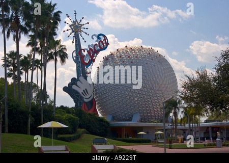 Raumschiff Erde, Epcot Center, Walt Disney World Resort in Lake Buena Vista, Florida, USA Stockfoto