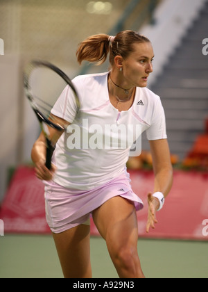 Nadia Petrova bei den Qatar Total Open Doha 2006 sie gewann Stockfoto