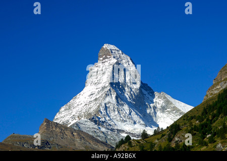 Matterhorn, Mont Cervin, Zermatt Wallis Schweiz Stockfoto