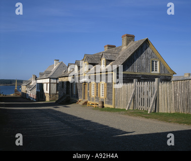 Festung von Louisbourg NAT ' l Historic Site, koloniale Stadt in Nova Scotia, Kanada Stockfoto