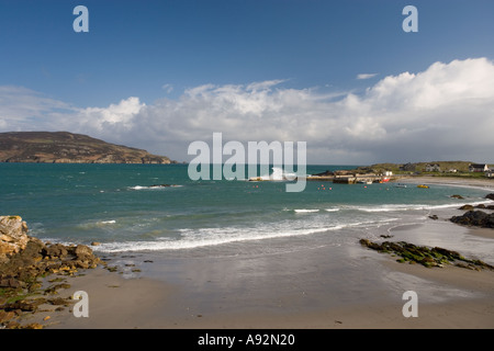 Hafen-Szene Hafen Na Blagh Co Donegal Eire Stockfoto