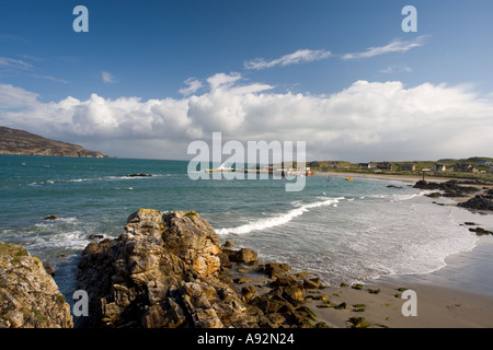 Hafen-Szene Hafen Na Blagh County Donegal Eire Stockfoto