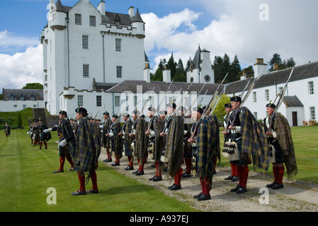 Atholl Highlanders in Blair Castle Stockfoto