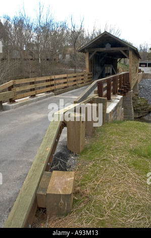Harrisburg überdachte Brücke Ost-Tennessee Stockfoto