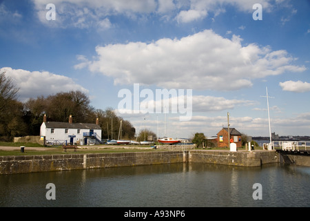 Äußeren Hafenbeckens Regeneration Hafenprojekt Lydney am Fluss Severn England UK Stockfoto