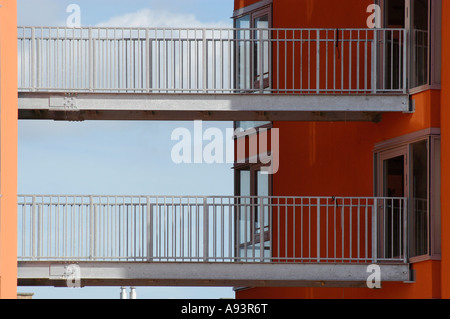 Verbindung zwischen beiden Gehäusen Stockfoto