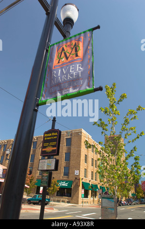 Beliebtes Erholungsgebiet Fluss Marktviertel in Little Rock Arkansas Stockfoto