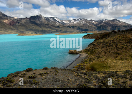 Halbinsel und See Belgrano, Nationalpark Perito Moreno, südlichen Anden Patagoniens, Santa Cruz, Argentinien Stockfoto