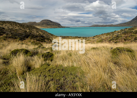 Halbinsel und See Belgrano, Nationalpark Perito Moreno, südlichen Anden Patagoniens, Santa Cruz, Argentinien Stockfoto