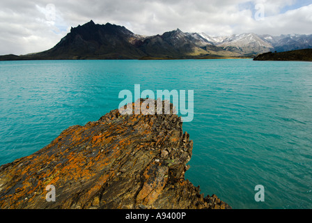 Halbinsel und See Belgrano, Nationalpark Perito Moreno, südlichen Anden Patagoniens, Santa Cruz, Argentinien Stockfoto