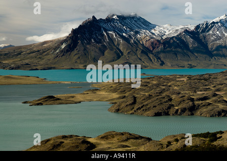 Belgrano See-Blick vom Cerro Leon (1434m), Nationalpark Perito Moreno, südlichen Anden Patagoniens, Santa Cruz, Argentinien Stockfoto