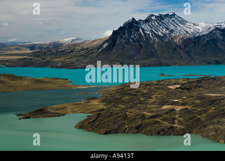 Belgrano See-Blick vom Cerro Leon (1434m), Nationalpark Perito Moreno, südlichen Anden Patagoniens, Santa Cruz, Argentinien Stockfoto