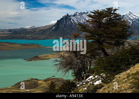 Belgrano See-Blick vom Cerro Leon (1434m), Nationalpark Perito Moreno, südlichen Anden Patagoniens, Santa Cruz, Argentinien Stockfoto