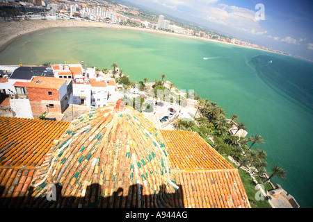 Reisen Sie Photograpy von Peniscola Peñiscola Costa del Azahar in Spanien die Provinz Castellón Castellon Stockfoto