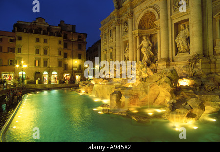 Fontana di Trevi Rom Italien Stockfoto
