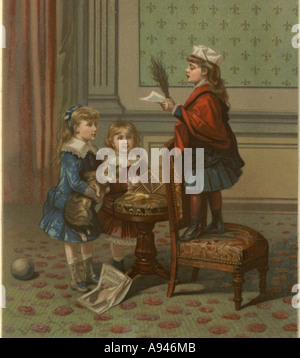 Amerikanischen Handel Karte um 1890 Stockfoto