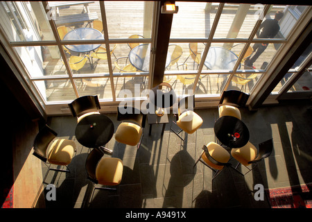 Cafe, Henningsvær, Lofoten, Norwegen Stockfoto