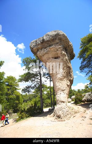 heimgesuchten Stadt La Ciudad Encantada Serrania de Cuenca Sierra de Valdecabras Provinz von Kastilien-La Mancha in Spanien Stockfoto