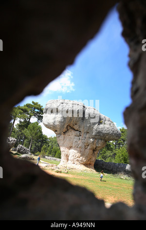 heimgesuchten Stadt La Ciudad Encantada Serrania de Cuenca Sierra de Valdecabras Provinz von Kastilien-La Mancha in Spanien Stockfoto