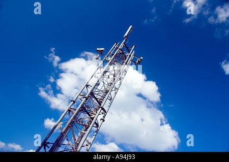 Handy-Antenne Mast Turm. Stockfoto