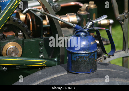 Enge Schuss Öl kann für den Einsatz auf Skala Modell Lokomobile Stockfoto