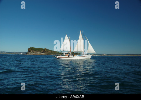 Privatyacht auf Reise Queensland Australien DCSA 3499 Stockfoto