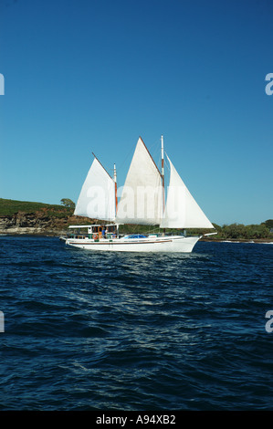 Privatyacht auf Reise Queensland Australien DCSA 3518 Stockfoto