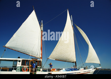 Privatyacht auf Reise Queensland Australien DCSA 3531 Stockfoto