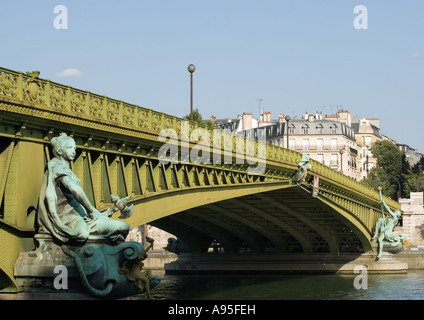 Paris, Frankreich, Pont Mirabeau Brücke Stockfoto