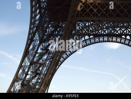 Paris, Frankreich, den Eiffelturm, beschnitten Ansicht Stockfoto