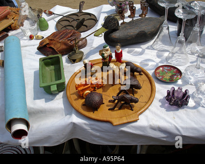 Antiquitätenmarkt Messestand Brimfield Antik Markt Massachusetts, USA Stockfoto