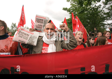 G8-Protest Stockfoto