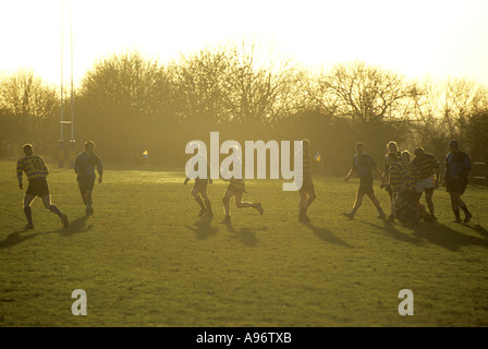 Rugby Union Club Niveau, Leamington Spa UK Stockfoto