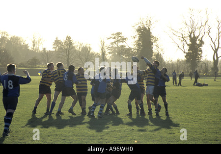 Rugby Union Club Niveau, Leamington Spa UK Stockfoto