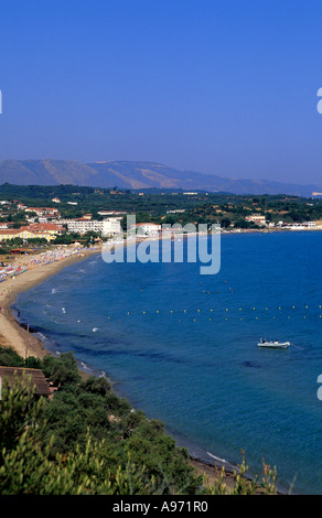 Griechenland-ionische Zakynthos Insel eine Ansicht von Tsilivi resort Stockfoto