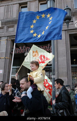 Pro-Abtreibung-Demonstration in Warschau, Polen Stockfoto