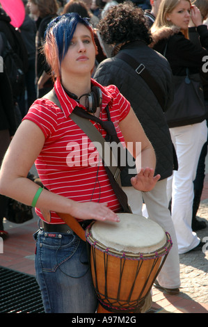 Pro-Abtreibung-Demonstration in Warschau, Polen Stockfoto